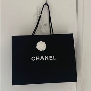 Chanel shopping bag and ribbon